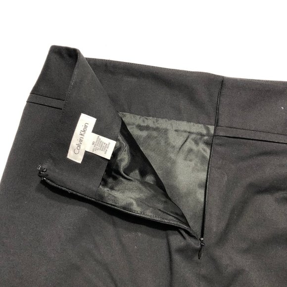 CALVIN KLEIN BLACK MIDI SKIRT SIZE 10 - Picture 5 of 7